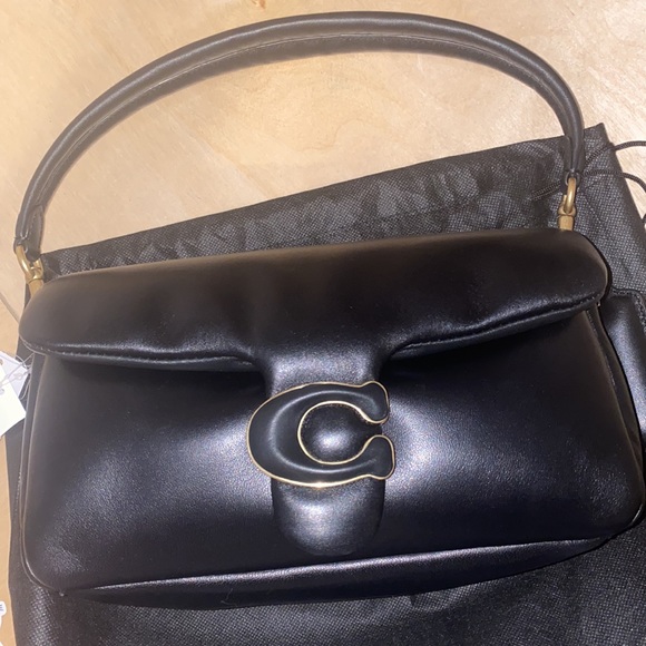 Coach Bags Coach Tabby Small Leather Pillow Shoulder Bag Black